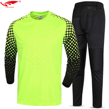 Adult Soccer Jersey Set Goalkeeper Clothing Uniforms Breathable Men Soccer GoalKeeper Jerseys Kits Futbol Training Uniforms set 2024 - buy cheap