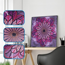 Colorful Flower Pattern Special Shaped Diamond Painting DIY 5D Partial Drill Cross Stitch Kits Crystal Rhinestone Picture Arts 2024 - buy cheap