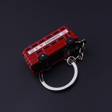Fashion Metal Bus Key Chain Double deck Pendants Car Key Holder phone New Keychain Gift Jewelry 2024 - buy cheap