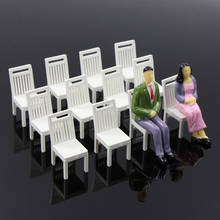 ZY17 12pcs Model Train Railway Leisure Chair Settee Bench Scenery 1:20 1:25 1:30 GScale 2024 - buy cheap