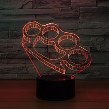 3D LED Night Light Self-defense Hand Clasps Acrylic Creative Usb Light Bedside Lamp, Modern Creative Usb Lamp Fast Drop Shipping 2024 - buy cheap