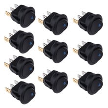 5Pcs/10Pcs Toggles 20A 12V Round Rocker Toggle Switch Blue LED SPST ON/OFF Switches New PAK55 2024 - buy cheap