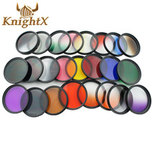 KnightX Color Lens graduated uv Filter Red ND For Canon nikon d3200 d3300 d5500 d5300 1200D 750D 700D Camera 52MM 58MM 52 58 mm 2024 - buy cheap