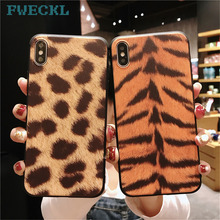 Funda de teléfono con estampado de leopardo de tigre de moda para iPhone 7 Plus 6 6 S 8 Plus X XS MAX XR 5 SE funda trasera de silicona TPU suave 2024 - compra barato