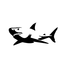 Shark Decal Handsome And Cool Stickers Funny Car Window Bumper Novelty JDM Drift Vinyl Decal Sticker 2024 - buy cheap