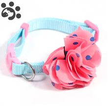 Coleira rosa de nylon com nó, colar azul chumbo mp0031, com liberação rápida, para gatos e cachorros pequenos 2024 - compre barato