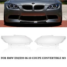1PC Left/Right Car Headlight Cover Headlamp Lens Cover Fit For BMW E92 E93 Coupe M3 328i 335i Cabrio 2006 2007 2008 2009 2010 2024 - buy cheap