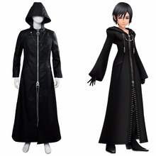 Kingdom Hearts III-disfraz de la Oficina, abrigo negro, uniforme de cuero, Halloween, Carnaval, personalizado 2024 - compra barato