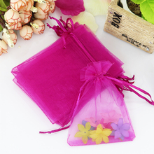 Organza Bag Wholesale 1000pcs/lot 7x9cm Hot Pink Small Organza Drawstring Pouch Gift Bag Favor Charms Jewelry Packaging Bags 2024 - buy cheap