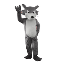 Timber Wolf Mascot and Brown Wolf Mascot Costume Party Adult Size Fancy Dress Suit Costume for Halloween and Party 2024 - buy cheap