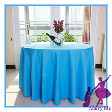 Wholesale price Sky blue polyester table cloth/108" Round table cloth for hotel/wedding/Free shipping 2024 - buy cheap
