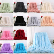 Long Shaggy Fuzzy Fur Faux Fur Warm  Throw Blanket Bed Sofa Blanket Gift  Soft Blanket For Beds Throws Fleece Blanket 2024 - buy cheap
