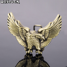 WesBuck Brand Big Eagle Metal Belt Buckles for Man Unisex Western Buckle Cowboys Owl Paracord Buckle Luxury Causal Hebilla 2024 - buy cheap