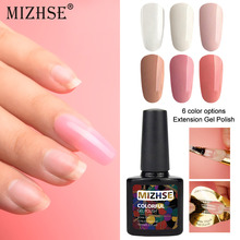 Гель-лак для наращивания ногтей MIZHSE, прозрачный розовый телесный полигель-лак для ногтей, моделирующий УФ-гель, камуфляжная подсветка, гель для маникюра 2024 - купить недорого