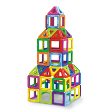Магнитные наклейки, игрушечные блоки для детей, магнитный строительный блок, набор дизайнерских образовательных кирпичей, мини-размер, магнитный для детей 2024 - купить недорого