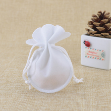 Wholesale 100pcs/lot 7x9cm White Velvet Bag Small Gourd Drawstring Pouch Favor Necklace Charms Jewelry Packaging Bags Gift Bag 2024 - buy cheap