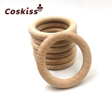 Natural Wood Teething Rings Toy Baby Teether Tooth Care Non-toxic Healthy 100% Beech Wooden 2024 - buy cheap