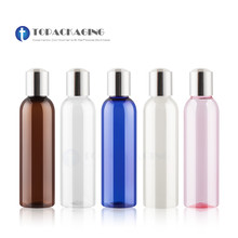 50pcs*150ml Empty Plastic Lotion Bottle Anodized Aluminum Press Screw Cap Liquid Soap Refillable Cosmetic Container Shampoo 2024 - buy cheap