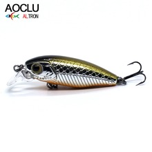 AOCLU wobbler Jerkbait 6 Colors 4.4cm 2.3g Hard Bait Small Minnow Fishing lures Bass Fresh Salt water 14# VMC hooks tackle 2024 - buy cheap