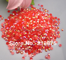 Wholesale large quantity 30000pcs Red Magic color AB jelly 5mm resin rhinestones Mobile phone stick drill SS20 2024 - buy cheap