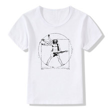 Baby Boys&Girls Print Da Vinci Rock Fashion T shirt Children Summer Short Sleeve Tops Kids Clothes,ooo767 2024 - buy cheap