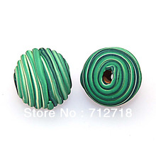 Miasol 20 Pcs Handmade Clay Spiral Round Polymer Clay Loose Spacers Charms Beads 15mm For Diy Jewelry Making Accessories 2024 - buy cheap