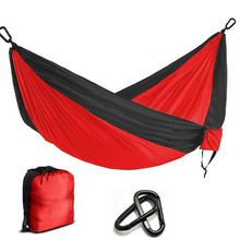 Multi-Color Nylon Parachute Hammock Camping Survival Garden  Hunting Leisure Hamac Travel Double Person Hamak 2024 - buy cheap