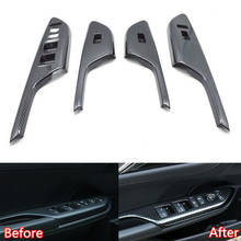 Carbon Fiber Style Interior Door Handle Armrest Panel Window Lift Button Switch Cover Trim Car Styling For Honda Civic 2016 2017 2024 - buy cheap