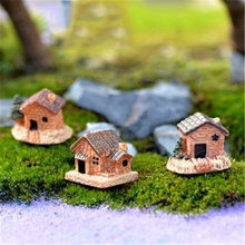 ZOCDOU 1 Piece Mini Fenced Tree House Exquisite Country Villas Home Ornament Small Statue Little Figurine Crafts Cute Decoration 2024 - buy cheap