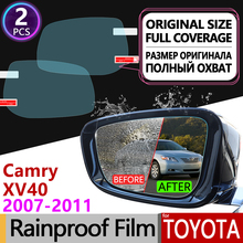 Espelho retrovisor para toyota camry, filme anti-neblina completo, acessório para modelos 40 xv40 2007 2008 2009 2010 2011 2024 - compre barato