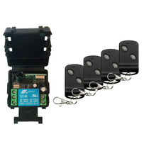 DC12V 24 V 1CH 1 10A CH Wireless Switch Controle Remoto Sistema Receptor + olho de gato Transmissores Portão Porta Da Garagem /janela