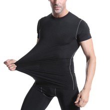 DICHSKI Men Workout T Shirts Quick Dry Short Sleeve Outdoor Training Sportswear Breathable Running Bodybuilding Shirt Man XXXL 2024 - buy cheap