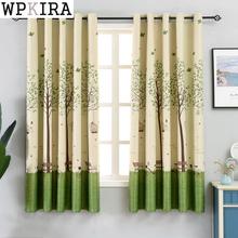 Birdcage Print Short Curtains for Bedroom Ring Process Balcony Drape Kids Shade Roman Small Blinds PC003&30 2024 - buy cheap