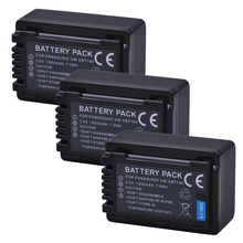 3Pc 1950mAhVW-VBT190 VBT190 VW-VBT380 VBT380 Battery for Panasonic HC-V110, HC-V130, HC-V160, HC-V180, HC-V201, HC-V250,HC-V260 2024 - buy cheap