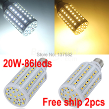 E27 led lamps e27 light 220V Corn Bulb 5050 86LEDs Lamp 5050SMD 20W LED maize light Energy Efficient 2pc/Lot 2024 - buy cheap