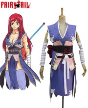 Free Shipping Anime Cartoon Fairy Tail Cosplay Erza Scarlet Cos girls Woman Cosplay Costume 2024 - buy cheap