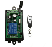 Sistema de segurança com controle remoto sem fio, receptor + transmissor, lâmpada para portas de garagem, cc 9v, 12v, 24v, 1 ch, 1ch, rf Sistema de segurança com controle remoto sem fio, receptor + transmissor, lâmpada para portas de garagem, cc 9v, 12v, 24v, 1 ch, 1ch, rf