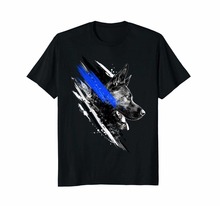 Thin Blue Line K9 T-Shirt 2019 New Arrival Men T Shirt New Men T Shirt Great Quality Funny Man Cotton Bulk T Shirts 2024 - buy cheap