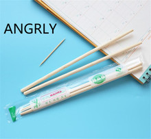 100 Pair Environmental disposable chopsticks diameter Restaurant bamboo chopsticks Solid wood Individual packing + toothpick 2024 - buy cheap