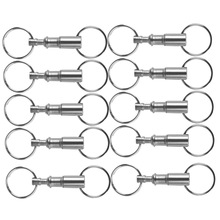 10Pcs Detachable Quick Release KeyRings Double Split Rings End Belt Holder Dual Key Ring Fashion Jewelry 2024 - buy cheap