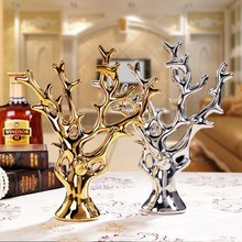 Figuritas de árbol de pollo y cisne para decoración del hogar, adorno moderno de Animal de cerámica, artesanía de muebles para gabinete de sala de TV, regalos de boda 2024 - compra barato