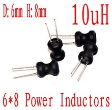 1000pcs/lot Power Inductor DIP 6*8mm 10uh Radial Lead Inductor 6x8mm 10UH 2024 - buy cheap