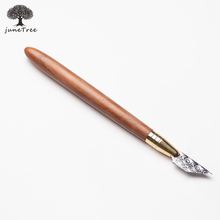 Высококачественный Нож из дамасской стали Junetree, резак для резки кожи с хорошей деревянной ручкой для профессионального кожевенного ремесла 2024 - купить недорого