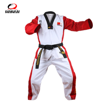 Uniforme de Taekwondo de alta calidad para adultos, niños y adolescentes, ropa de TaeKwondo y Karate, color rojo, azul y negro 2024 - compra barato