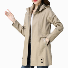 Novo sobretudo feminino folgado e casual de outono, casaco folgado com capuz plus size para mulheres e 6xl 2024 - compre barato