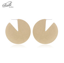 Badu Punk Stud Earrings for Women Gold  V Shape Earring Studs Exaggerated Fashion Jewelry Gift for Girls Wholesale 2024 - buy cheap