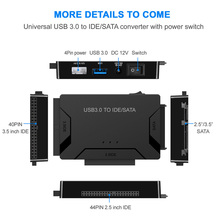 SATA Combo USB IDE SATA Adapter Hard Disk SATA to USB3.0 Data Transfer Converter for 2.5/3.5/5.25 Optical Drive HDD SSD US UK EU 2024 - buy cheap