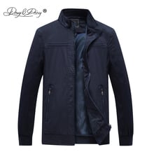 DAVYDAISY 2019 New Arrival Autumn Man Jacket Thin Stand Collar Male Jacket Plus Size 3XL 4XL 5XL 6XL Black Man Coat JK093 2024 - buy cheap