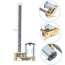 1024GN20 M4 55 мм резьбовой вал DC мотор-редуктор 3В ~ 12В мини электродвигатель 2024 - купить недорого