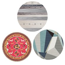 Nordic Style Carpet Home Living Room Bedroom Coffee Table Sofa Computer Chair Round Washed Thin Yoga Mat 2024 - buy cheap